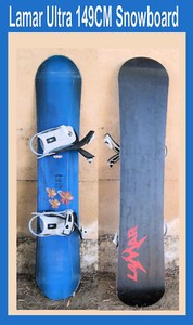 Lamar-Snowboard-Ultra-Blue-w-Bindings-149-CM-in-San-Diego