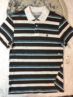 Men's Pacsun Volcom Blue Brown And White Polo Short Sleeve Shirt Size M Men's Pacsun Volcom Blue Brown And White Polo Short Sleeve Shirt Size M