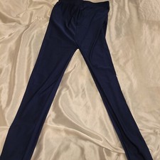 Women's Dark Blue Full Length Jeggings Stretchy Skinny Pants Jeans Leggings