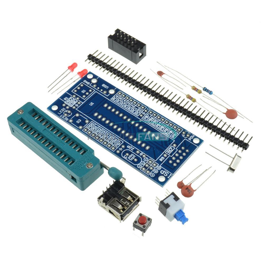 ATmega8 ATmega48 AVR Minimum System Development Board Miniature Mini E Suite Parts Diy Kit Without Chip 8m Crystal