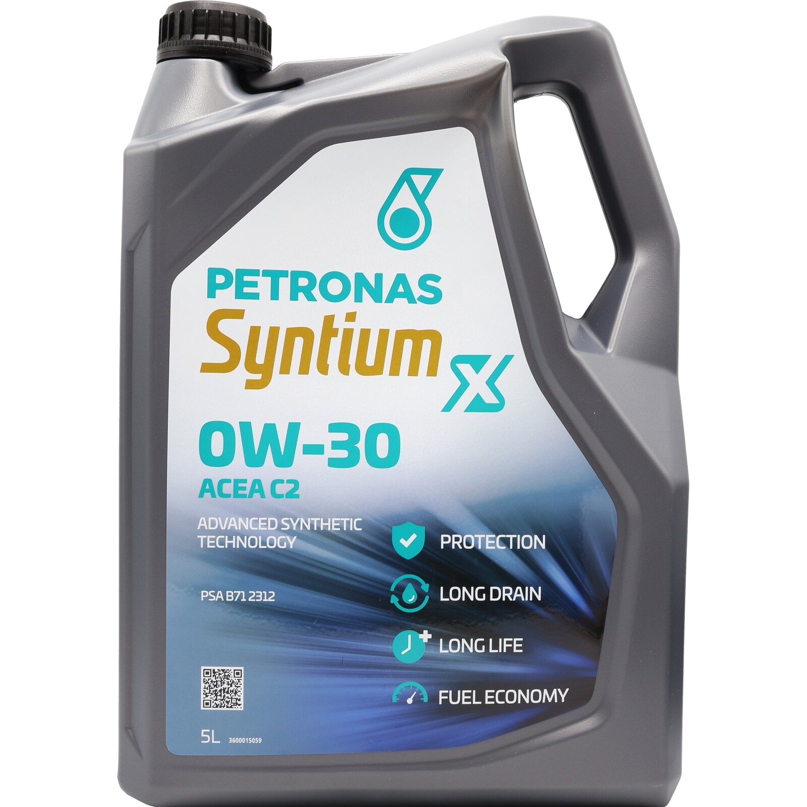 PETRONAS Syntium X 0W-30 Fully Synthetic Car Engine Oil - ACEA C2- 5 Litres 5L