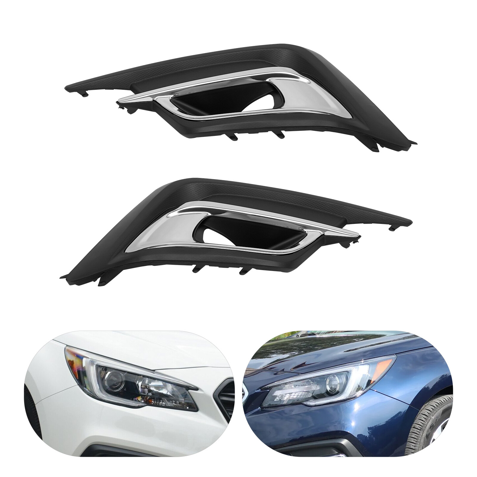 Left and Right Fog Lamp Covers 57731AL69A For 2018-2019 Subaru Legacy 2.5L