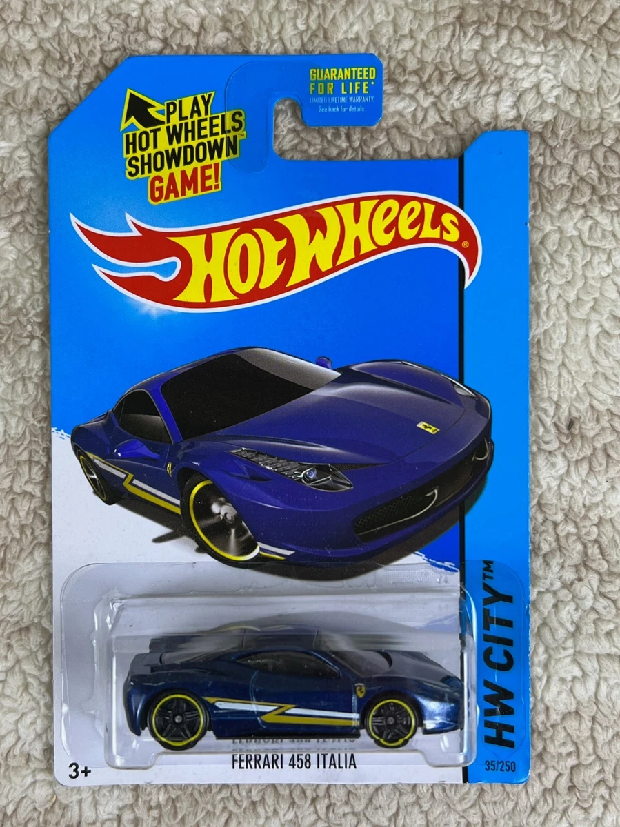 Hot Wheels HW City FERRARI 458 ITALIA Blue HW06