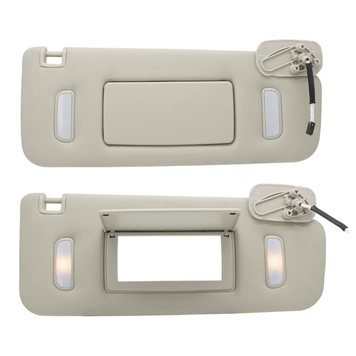 Right Sun Visor Gray For 2007-2014 Chevrolet Avalanche Silverado GMC Sierra - Picture 4 of 4