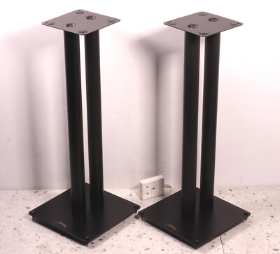 TARGET vintage steel Hi-Fi speaker stands 60 cm tall with full set