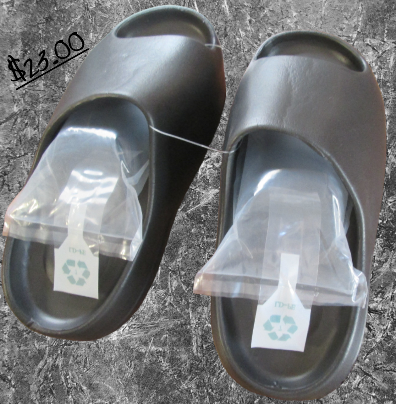 Zapatos de ducha negros toboganes de piscina para niños/adolescentes talla 6