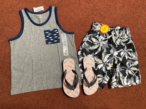 Bekleidungspaket Jungen Größe 5 6 FRÜHLING SOMMER SCHULE & Outfits Old Navy alles neu! - Bild 9 von 11