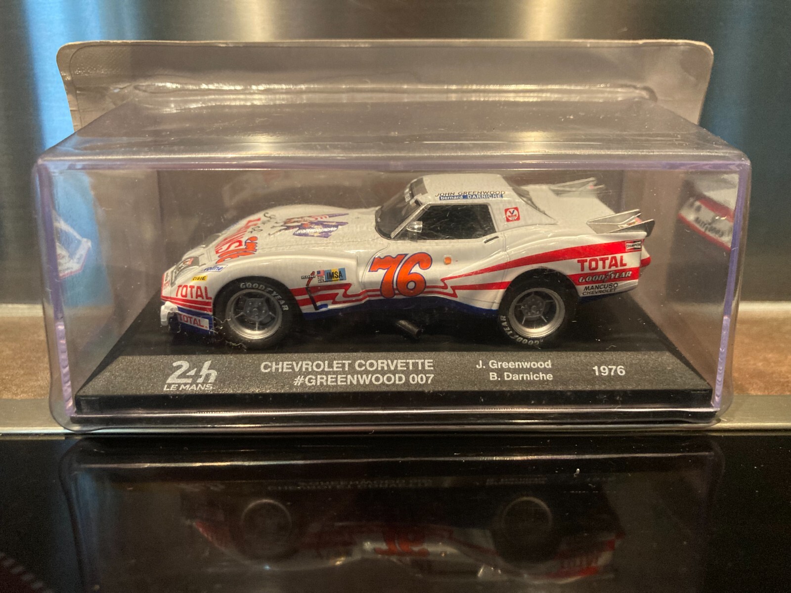 Corvette Greenwood 007 Altaya l'épopée du Mans 1976 en taille 1/43