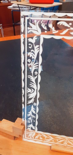 Porte Photo Art Déco Année 40 En Merisier, Chêne Clair et bois Exotique - Imagen 4 de 7