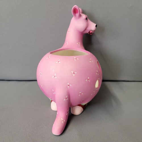 PartyLite Pink Kangaroo Tea Light Votive Holder Retired Candle Decor Pink - Picture 3 of 15