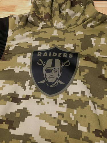 Nike Dri Fit Salute To Service Las Vegas Raiders NFL On Field Hoodie L 14/16 - Picture 6 of 10