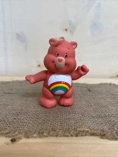 Vintage AG Care Bears Poseable Figure Cheer Bear 1983