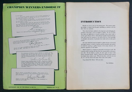 New Angles On Putting and Chip Shots 1940 Paperback by Mark G Harris Paperback - Picture 2 of 4