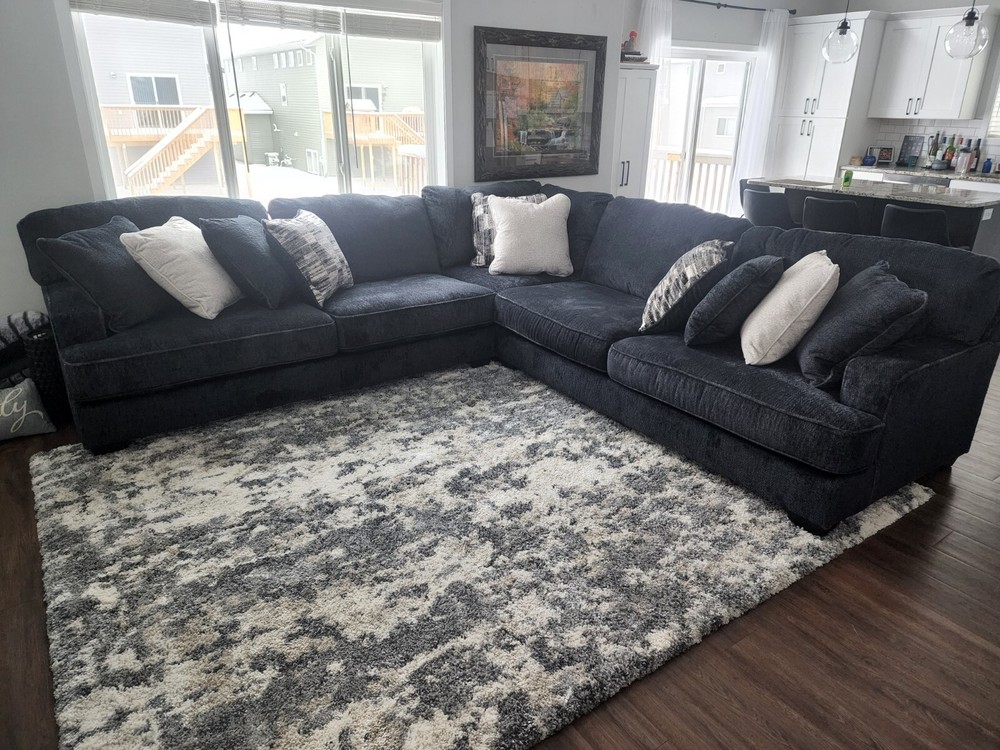 Large Sectional with a Large Ottoman
