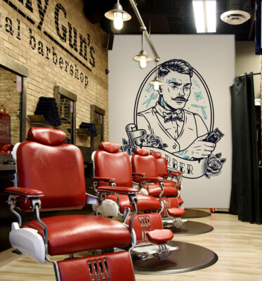 3D Advanced W276 Hair Cut Barber Shop Wallpaper Wall Mural Self-adhesive Vera