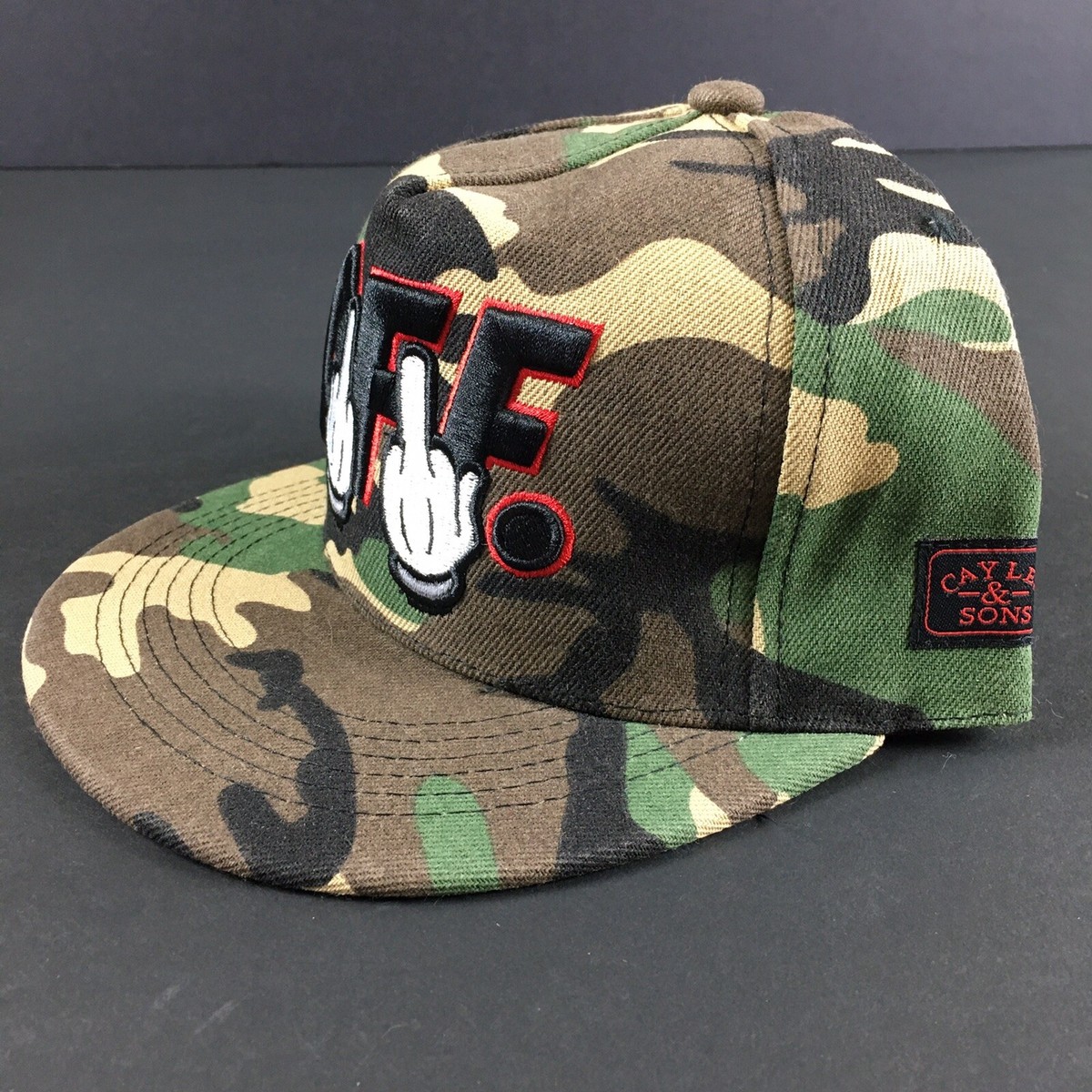 Cayler & Sons Snapback Cap Seriously Off Woodland Camo White
