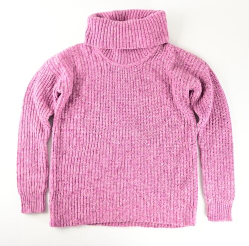 LAUREN By Ralph Lauren Turtle Neck Knitted Wool Sweater in Pink For Women - Photo 1/5
