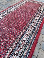 Handmade Vintage Turkish Tribal Paisley Runner,Fine Quality, Light Distress,5x11