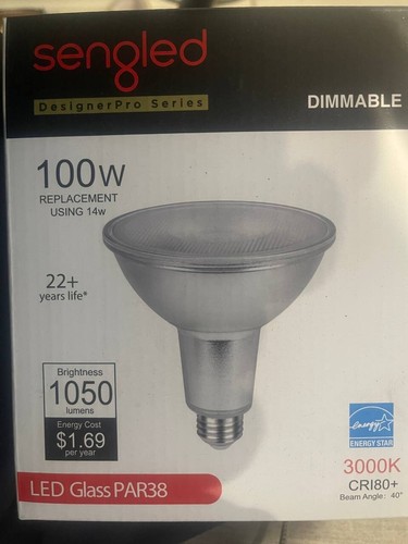 Sengled Dimmable LED Glass PAR38 14W (100W EQ) 1050 Lumens