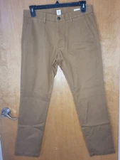 Gap Men's Pants Slim Stretch Palomino Brown Khaki 32x30