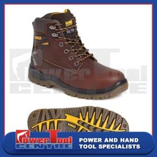 Image of DeWalt Titanium Mens Tan Waterproof Safety Steel Toe Lace Up Boots - Size 11