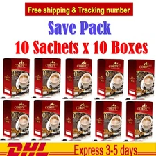 10X Cordy Plus Coffee Instant Powder Mix Vitamins Cordyceps Ganoderma Ginseng