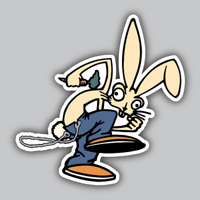 Blink 182 Vinyl Sticker/Decal -Skankin' Bunny Rabbit -Punk Rock