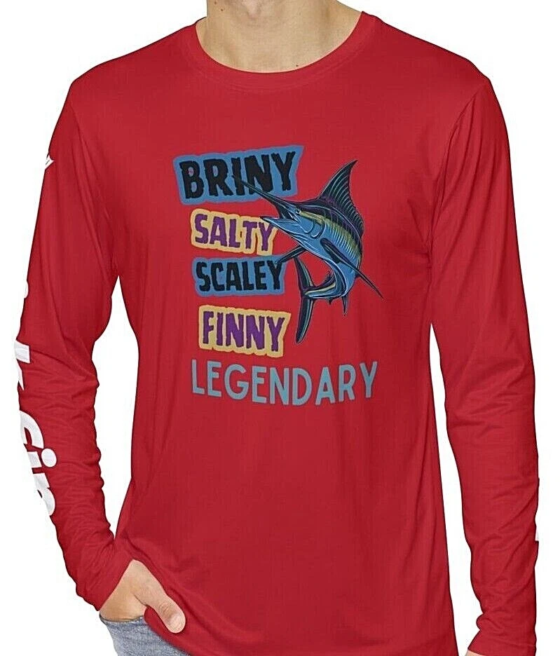Kick Fin Sportswear Lightweight Moisture Wicking Long Sleeve Fishing T-Shirt