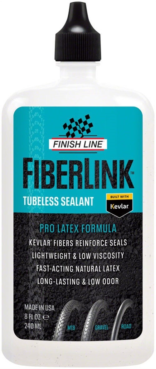 Герметик для бескамерных шин Finish Line FiberLink - 8 унций капельный 2990₽