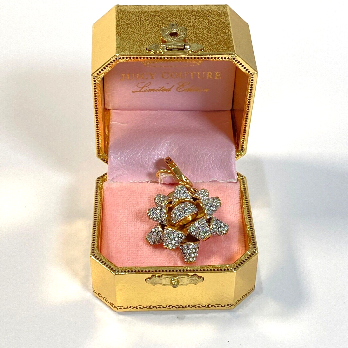 Juicy Couture Pave Bow Limited Ed 2010 Crystals Gold WATCH  display picture 1