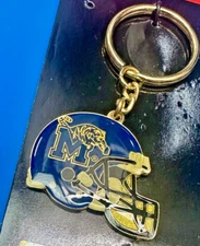 Memphis Tigers Keychain, Aminco, Gold And Blue, Key Ring, Ncaa, University