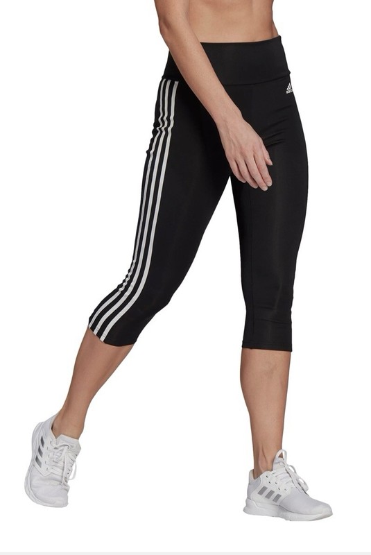 Adidas Aeroready Women’s High Rise Tight Fit 3/4 Leggings Size XS Black NEW