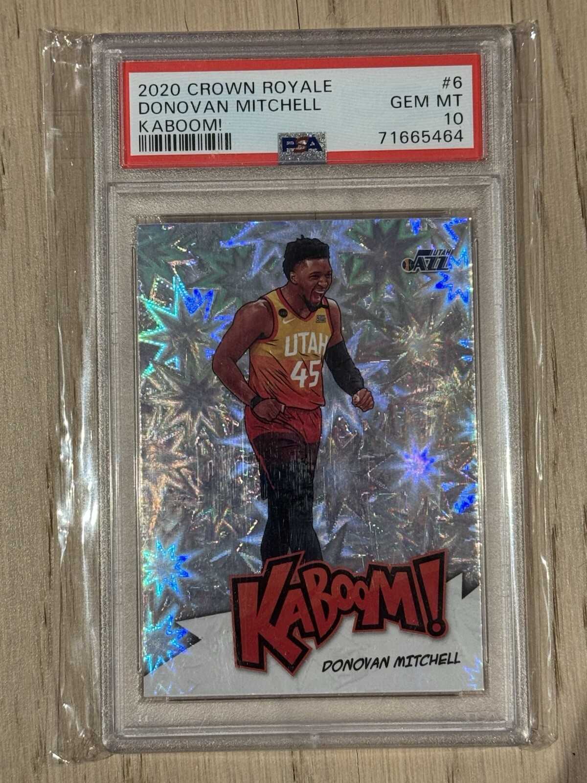 2020 Crown Royale Donovan Mitchell Kaboom! Case Hit #6 PSA 10 SSP