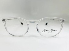 New SEAN JOHN SJO 5130E 971 Clear Crystal  Silver Eyeglasses 52/22/150