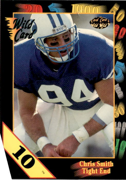 1991 Wild Card Draft #124 Chris Smith 10 Stripe