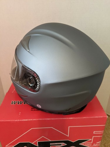 CASCO DE MOTOCICLETA AFX FX-90 FROST GRIS PLANO CARA COMPLETA TALLA MEDIANA #H78 - Imagen 5 de 8