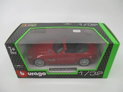 AU057 BURAGO 1/32 MERCEDES BENZ SLS AMG ROADSTER ROUGE 2012 Ref 43035R - Photo 1/4