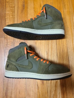 Jordan 1 Retro Mid Olive Canvas 2018 | eBay