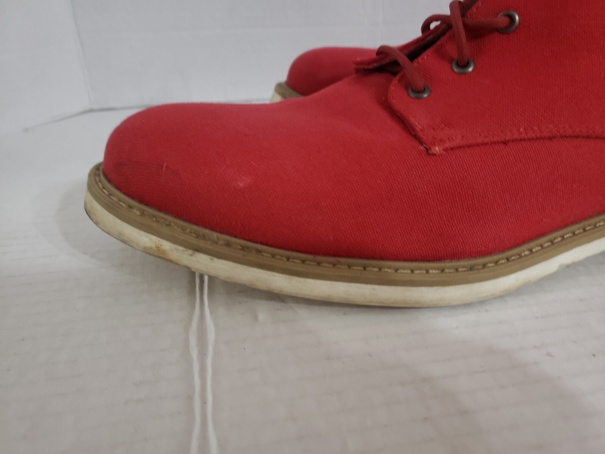 J.D. Fisk Men’s Oxford Shoes Size 12 Canvas Red Masculine Designer JD Fisk Men main image 4