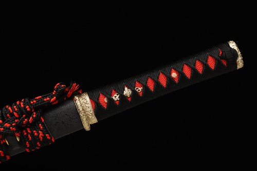 Handmade Wakizashi Japanese Samurai Katana Sword Ninja Full Tang T10 Steel Sharp - Picture 4 of 12