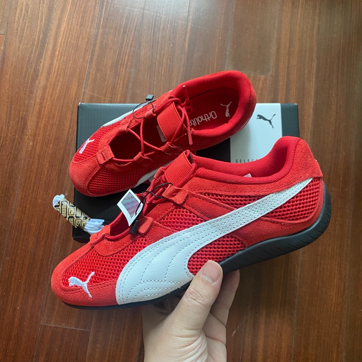 Puma Speedcat Go Red White Womens Sneakers ✓Multiple Size