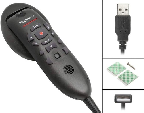 Microphone Nuance Communications 0POWM3N9-E01 Nuance PowerMic III ; mono ; 9 pieds C- - Photo 3/6