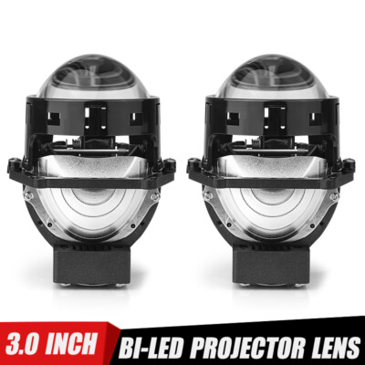 3.0inch Bi LED Headlight Bi LED Projector Lens 120W High/Low Beam Retrofit 2pcs