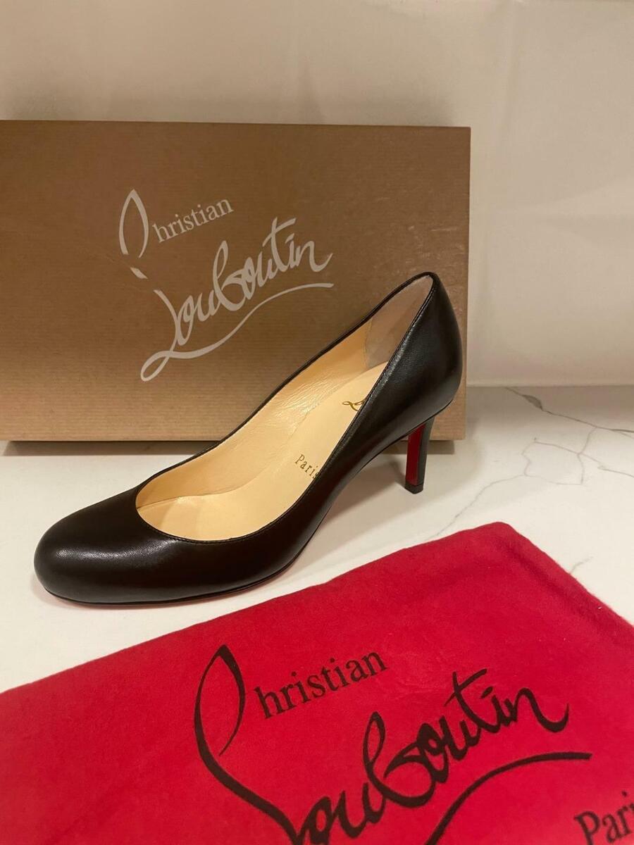 Christian Louboutin SIMPLE PUMP 70 Nappa Leather Heels Shoes Christian Louboutin SIMPLE PUMP 70 Nappa Leather Heels Shoes