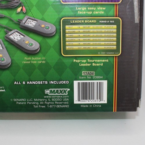 Texas Hold'Em TV Poker Game VSMaxx 6 Player Edition - Picture 7 of 13
