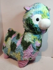 Multicolored Llama Plush Stuffed Animal Blowing Kisses Hugs XOX0