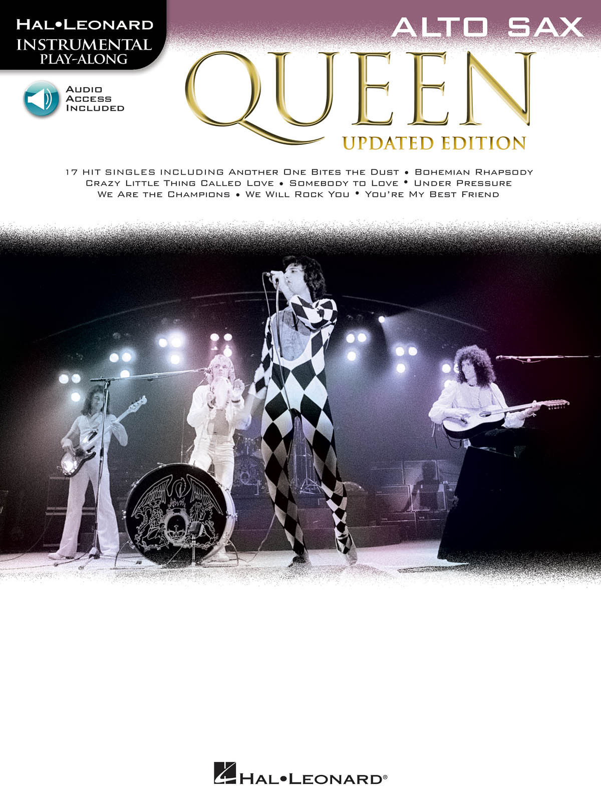 Queen Updated Edition Alto Sax Solo Sheet Music 17 Songs Play-Along Book & Audio