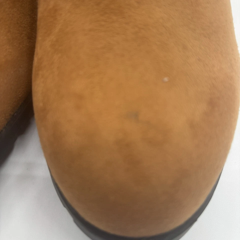 Botines Andres Machado Borla Cremallera Camel Imitación Gamuza para Mujer EE. UU. 12 **leer Foto 3 de 4