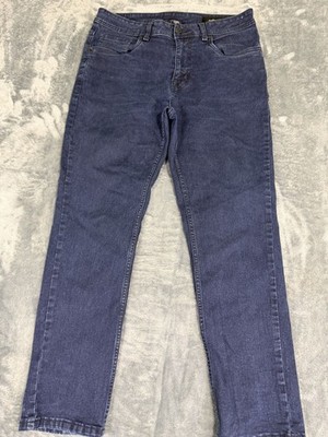 The Perfect Jean Mens Dark Blue Slim Thick Denim Jeans 33x28