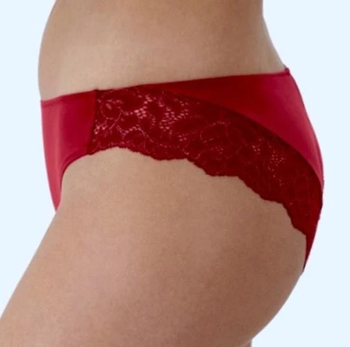 Panty Tanga MAIDENFORM Comfort Devotion Rojo Rosa Dorado Encaje Trasero Mujer M 6 XL 8 Foto 2 de 4
